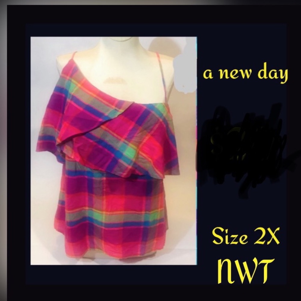 NEW one shoulder ruffle top